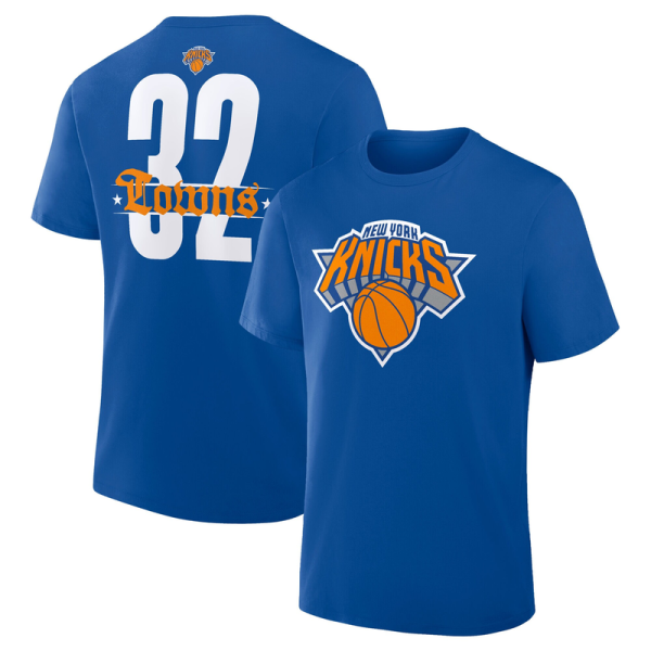Футболка New York Knicks Karl-Anthony Towns Royal Namesake