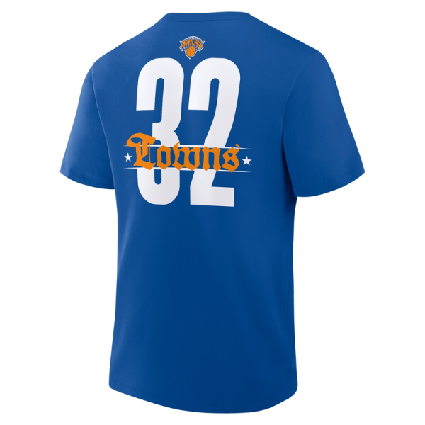 Футболка New York Knicks Karl-Anthony Towns Royal Namesake