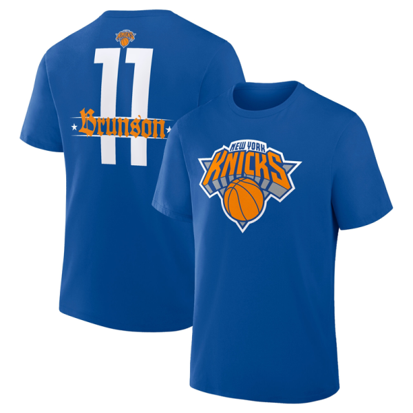 Футболка New York Knicks Jalen Brunson Royal Namesake