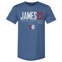 Футболка Philadelphia 76ers LeBron James 500 Level Royal Elite Premium Tri-Blend