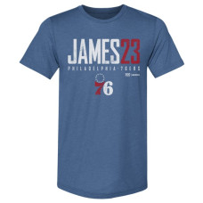 Футболка Philadelphia 76ers LeBron James 500 Level Royal Elite Premium Tri-Blend