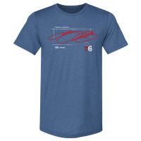 Футболка Philadelphia 76ers LeBron James 500 Level Royal Signature Premium Tri-Blend