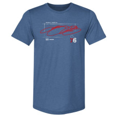 Футболка Philadelphia 76ers LeBron James 500 Level Royal Signature Premium Tri-Blend