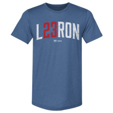 Футболка Philadelphia 76ers LeBron James 500 Level Royal Name & Number Premium Tri-Blend