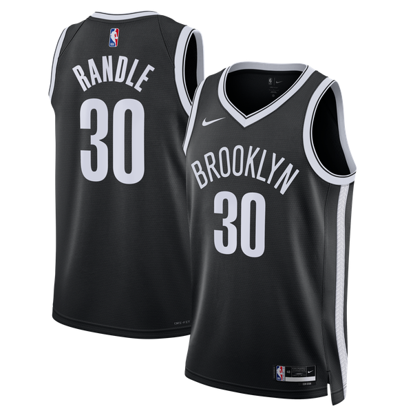 Джерси Unisex Brooklyn Nets Julius Randle Nike Black Swingman - Icon Edition