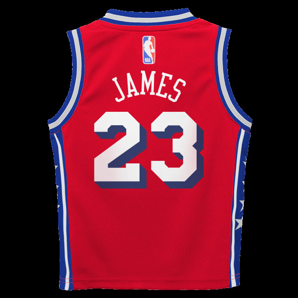 Джерси Preschool Philadelphia 76ers LeBron James Jordan Brand Red Swingman - Statement Edition