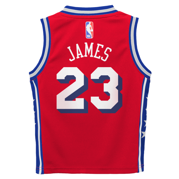 Детская Philadelphia 76ers LeBron James Jordan Brand Red Swingman Jersey - Statement Edition