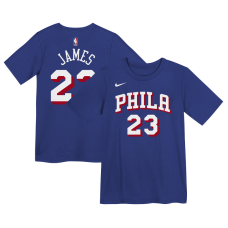 Футболка Preschool Philadelphia 76ers LeBron James Nike Royal Icon Name & Number