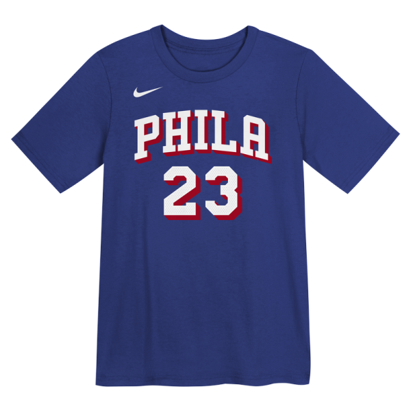 Футболка Preschool Philadelphia 76ers LeBron James Nike Royal Icon Name & Number