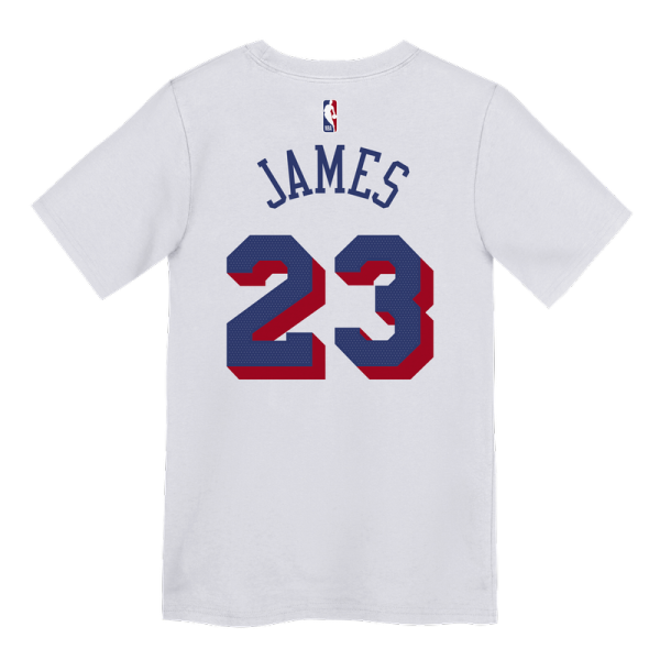Футболка для дошкольника Philadelphia 76ers LeBron James Nike White Association Name & Number