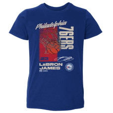 Футболка для малыша Philadelphia 76ers LeBron James 500 Level Royal All Net