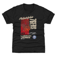 Детская футболка Philadelphia 76ers LeBron James 500 Level Black All Net
