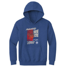 Детская толстовка Philadelphia 76ers LeBron James 500 Level Heather Royal All Net