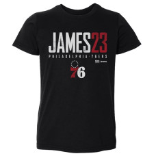 Футболка для малыша Philadelphia 76ers LeBron James 500 Level Black Elite