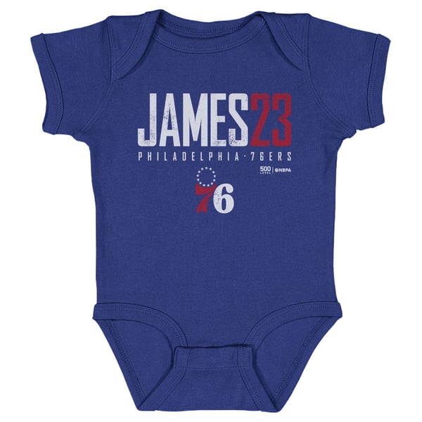 для малыша Philadelphia 76ers LeBron James 500 Level Royal Elite Bodysuit