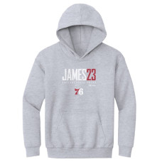 Детская толстовка Philadelphia 76ers LeBron James 500 Level Gray Elite