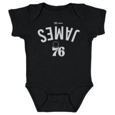 для малыша Philadelphia 76ers LeBron James 500 Level Black Invert Bodysuit