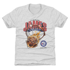 Детская футболка Philadelphia 76ers LeBron James 500 Level Ash On Fire