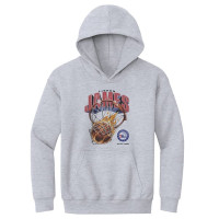 Детская толстовка Philadelphia 76ers LeBron James 500 Level Gray On Fire