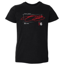 Футболка для малыша Philadelphia 76ers LeBron James 500 Level Black Signature