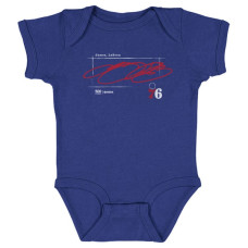 для малыша Philadelphia 76ers LeBron James 500 Level Royal Signature Bodysuit