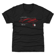 Детская футболка Philadelphia 76ers LeBron James 500 Level Black Signature