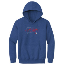 Детская толстовка Philadelphia 76ers LeBron James 500 Level Heather Royal Signature