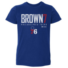 Футболка для малыша Philadelphia 76ers Jaylen Brown 500 Level Royal Elite