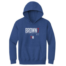 Детская толстовка Philadelphia 76ers Jaylen Brown 500 Level Heather Royal Elite
