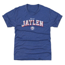 Детская футболка Philadelphia 76ers Jaylen Brown 500 Level Royal Team Font
