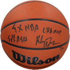 Мяч с автографом Klay Thompson Golden State Warriors Fanatics Authentic Wilson Authentic Series Indoor/Outdoor with Multiple Inscriptions - Limited Edition of 10