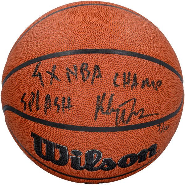 Мяч с автографом Klay Thompson Golden State Warriors Fanatics Authentic Wilson Authentic Series Indoor/Outdoor with Multiple Inscriptions - Limited Edition of 10