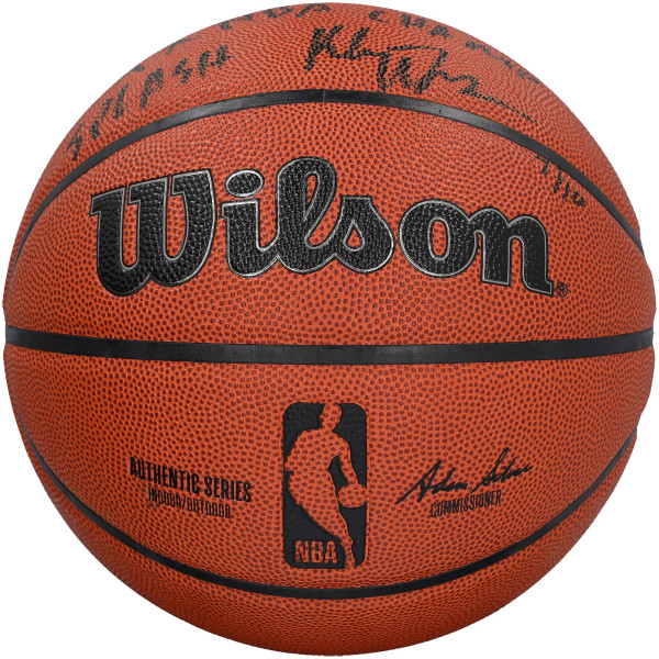 Мяч с автографом Klay Thompson Golden State Warriors Fanatics Authentic Wilson Authentic Series Indoor/Outdoor with Multiple Inscriptions - Limited Edition of 10