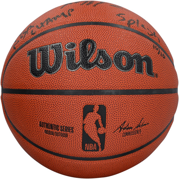 Мяч с автографом Klay Thompson Golden State Warriors Fanatics Authentic Wilson Authentic Series Indoor/Outdoor with Multiple Inscriptions - Limited Edition #10/10