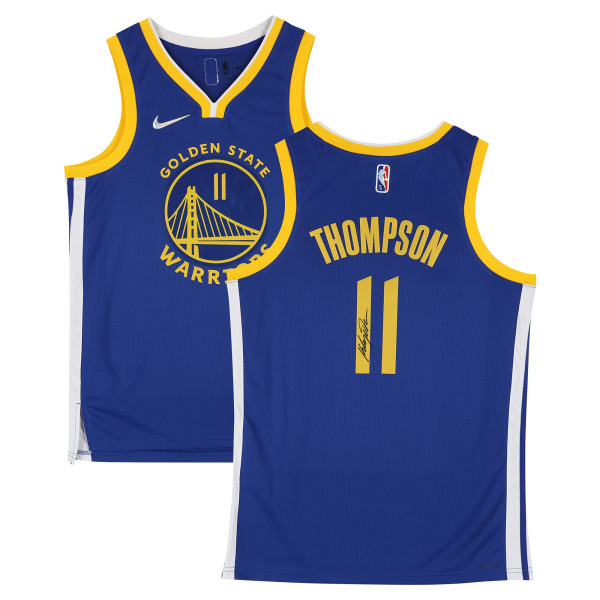 Джерси с автографом Klay Thompson Golden State Warriors Fanatics Authentic Royal Nike Icon Edition 75th NBA Anniversary Swingman