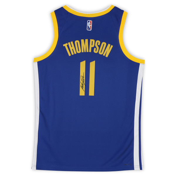 Джерси с автографом Klay Thompson Golden State Warriors Fanatics Authentic Royal Nike Icon Edition 75th NBA Anniversary Swingman