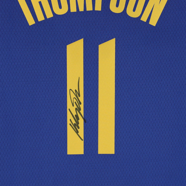 Джерси с автографом Klay Thompson Golden State Warriors Fanatics Authentic Royal Nike Icon Edition 75th NBA Anniversary Swingman