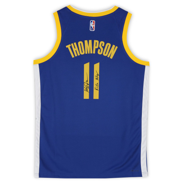 Джерси с автографом Klay Thompson Golden State Warriors Fanatics Authentic Royal Nike Icon Edition 75th NBA Anniversary Swingman with 'Killa Klay' Inscription