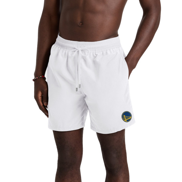 Golden State Warriors Vilebrequin by G-III White Solid Swim Trunks