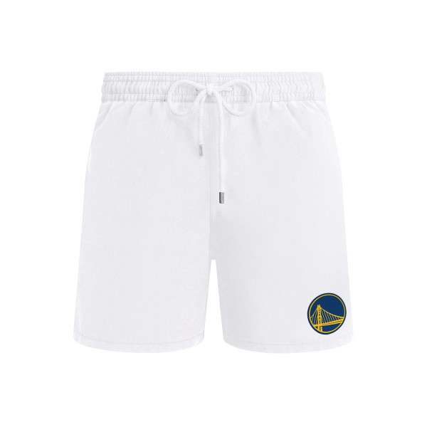 Golden State Warriors Vilebrequin by G-III White Solid Swim Trunks