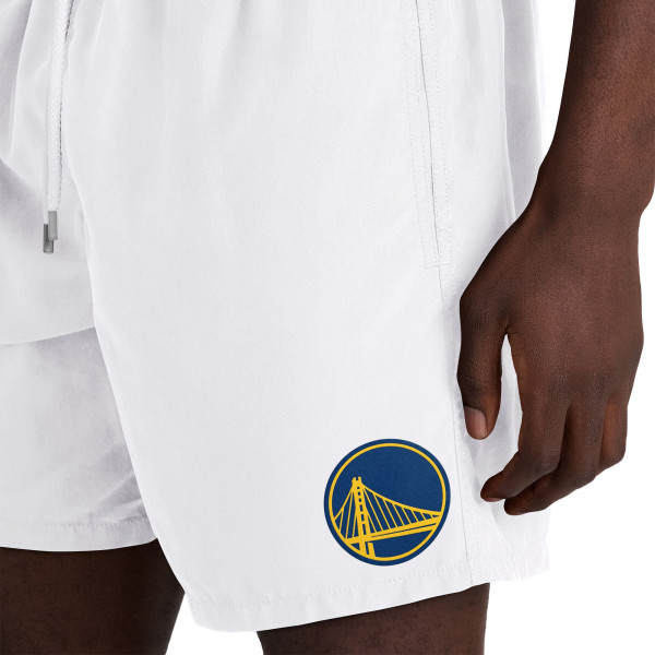 Golden State Warriors Vilebrequin by G-III White Solid Swim Trunks