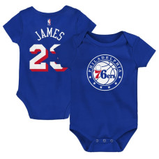 для малыша Philadelphia 76ers LeBron James Outerstuff Royal Icon Name & Number Bodysuit