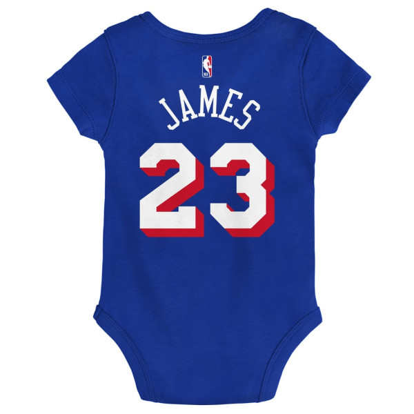 для малыша Philadelphia 76ers LeBron James Outerstuff Royal Icon Name & Number Bodysuit