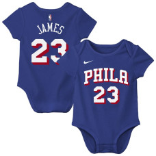 для малыша Philadelphia 76ers LeBron James Nike Royal Name & Number Bodysuit