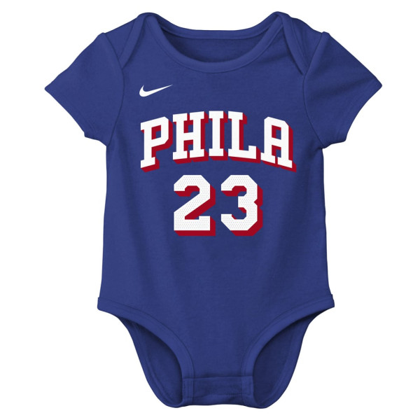 для малыша Philadelphia 76ers LeBron James Nike Royal Name & Number Bodysuit