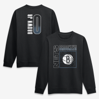 Свитшот Brooklyn Nets Mikel Brown Jr. Black Home Court Pop Name & Number