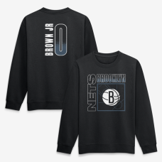 Свитшот Brooklyn Nets Mikel Brown Jr. Black Home Court Pop Name & Number