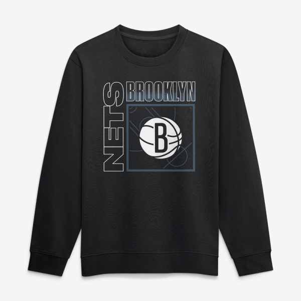Свитшот Brooklyn Nets Mikel Brown Jr. Black Home Court Pop Name & Number