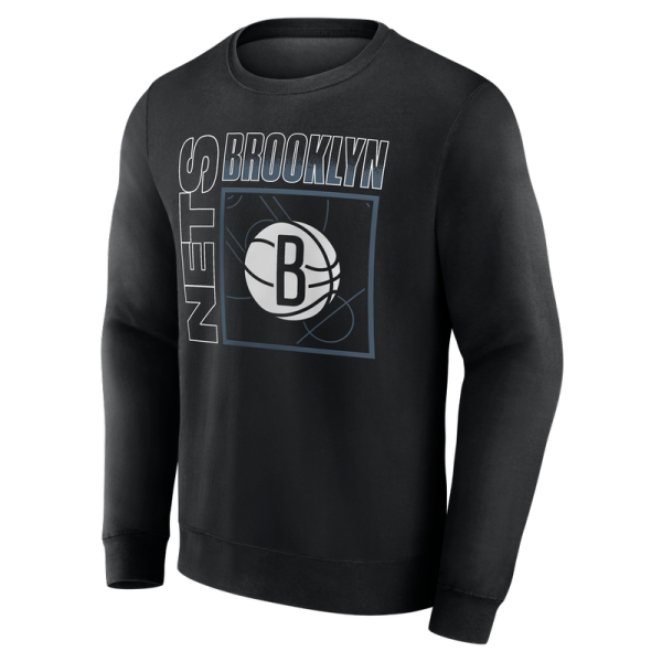 Свитшот Brooklyn Nets Mikel Brown Jr. Black Home Court Pop Name & Number