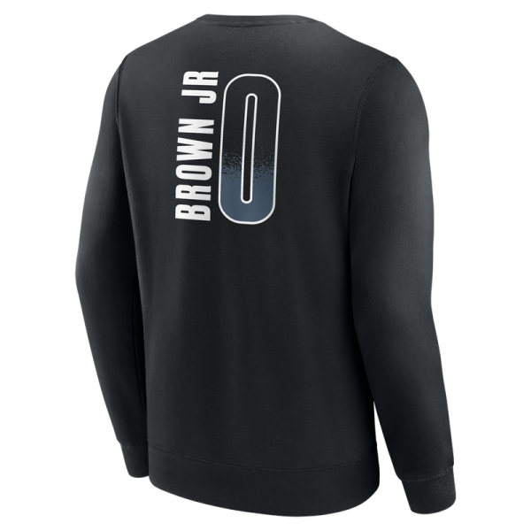 Свитшот Brooklyn Nets Mikel Brown Jr. Black Home Court Pop Name & Number